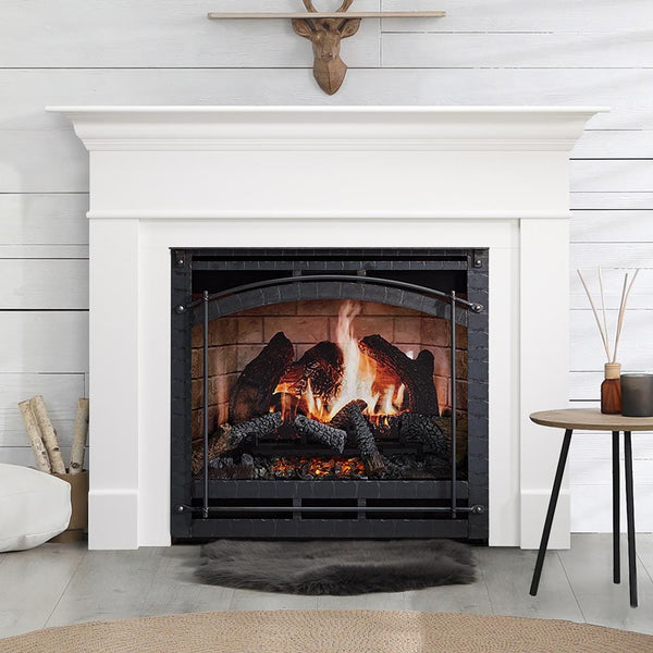 SimpliFire 36-in Inception Firebox with Wescott Mantel & Chateau