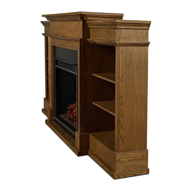 Ashton Grand Electric Fireplace Media Console in English Oak Electric