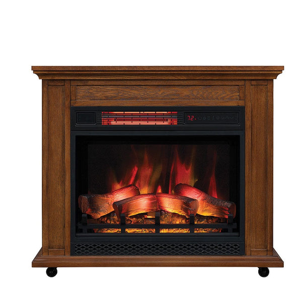 Carlisle 1,000 Sq. Ft. Infrared Fireplace Heater in Oak Electric