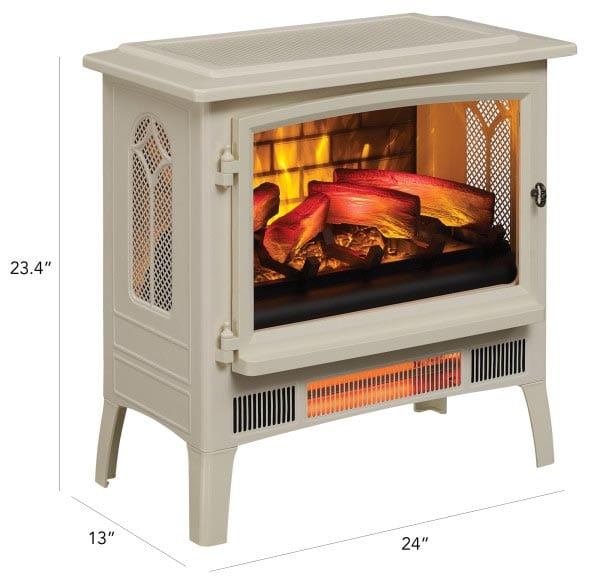 Duraflame Cream 3D InfraGen Electric Fireplace Stove with Remote Contr –  Electric Fireplaces Direct