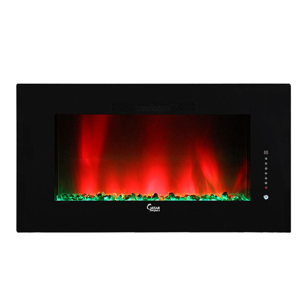 洋楽 CEASE FIRE Caesar Fireplace 50-In Wall Mount Electric Fireplace | Electric