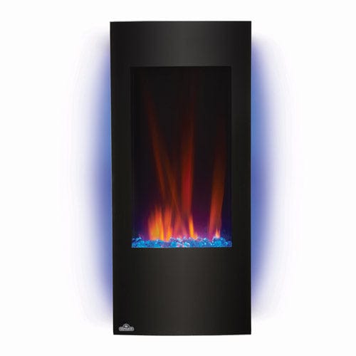 Napoleon Azure 38In Vertical Black Wall Mount Electric Fireplace