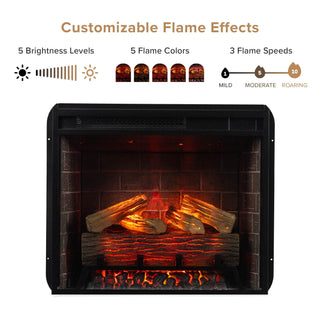 Modern Ember Uptown 33-In Smart Electric Insert | Electric
