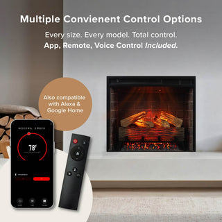 Modern Ember Uptown 33-In Smart Electric Insert | Electric