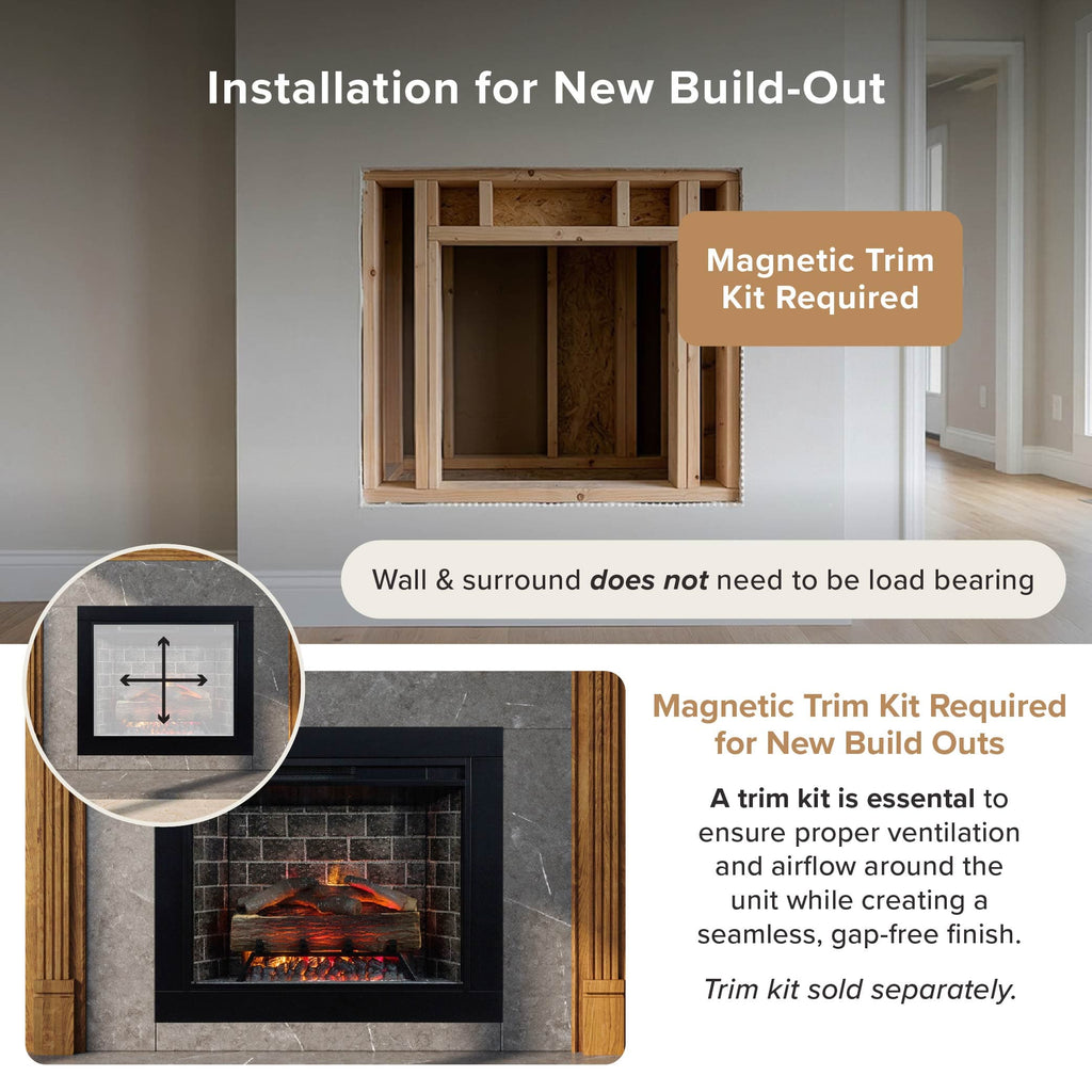 Modern Ember Uptown 33-In Smart Electric Insert & Trim Kit