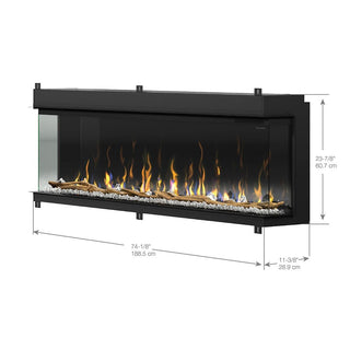 Dimplex IgniteXL Bold 74-In Smart Linear Electric Fireplace