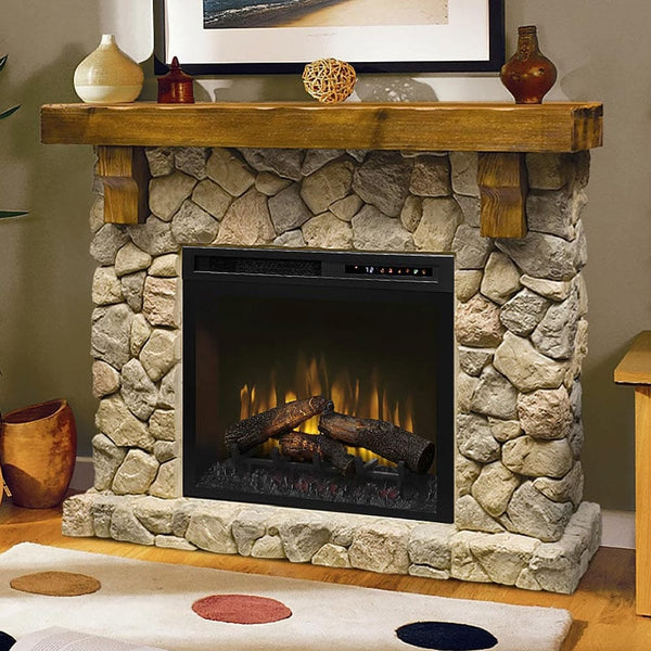 Fieldstone Electric Fireplace Mantel Package by Dimplex Image