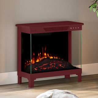 Modern Ember Skyline Smart 3-Sided Ruby Electric Fireplace Stove