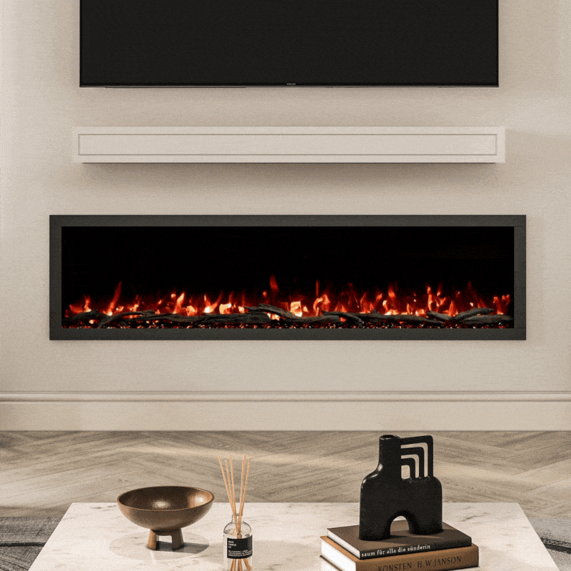 Modern Ember 38-in Highmark Traditional Built-In Electric Fireplace ...