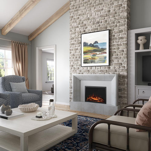 Modern Ember 30-in Highmark Traditional Built-In Electric Fireplace ...