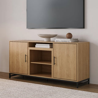 Modern Ember Rochester 56-in Electric Fireplace TV Stand in White