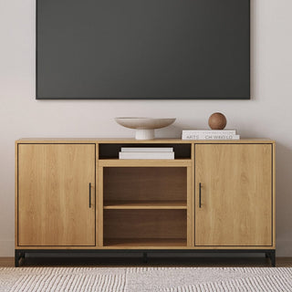 Modern Ember Rochester 56-in Electric Fireplace TV Stand in White