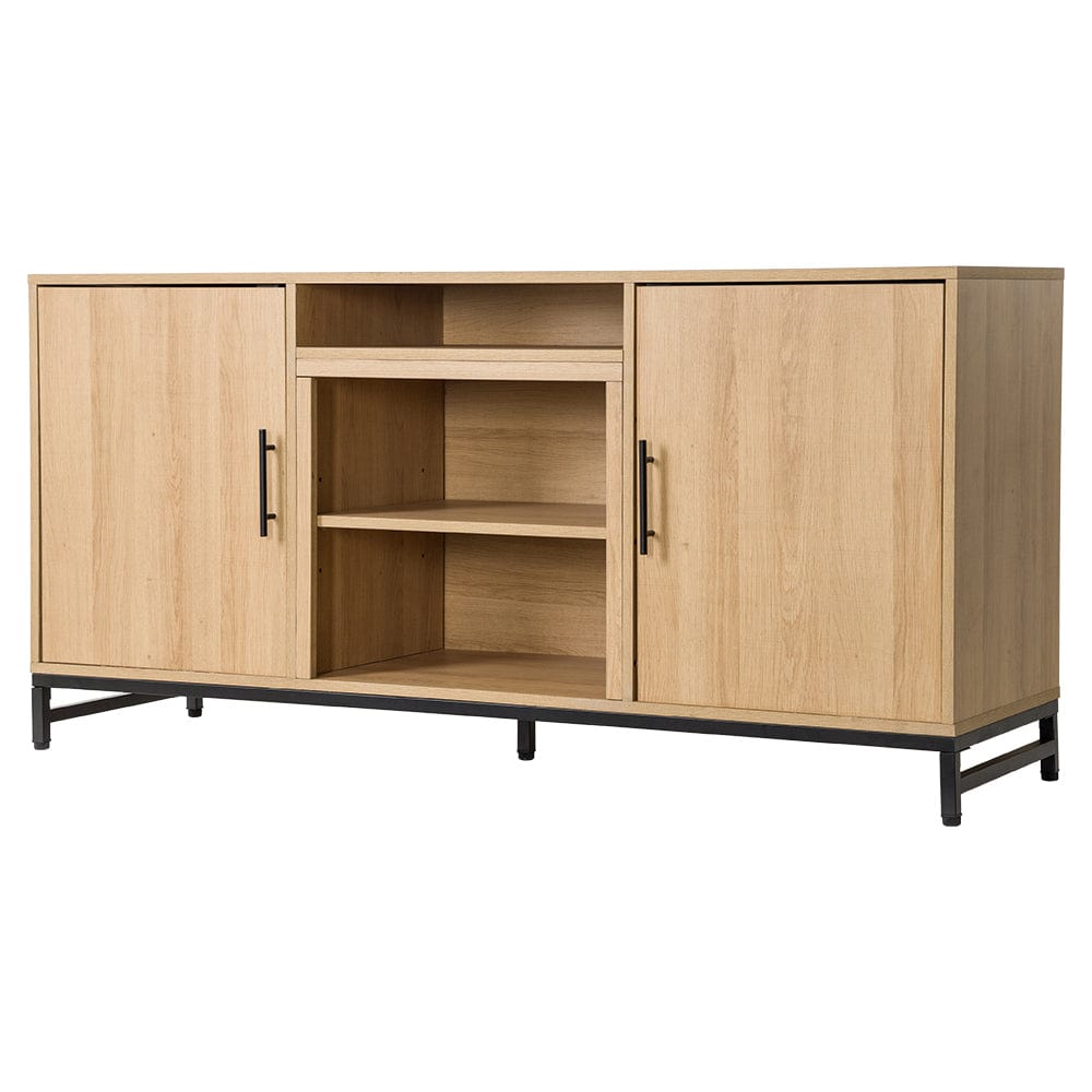 Modern Ember Rochester 56-in Electric Fireplace TV Stand in White