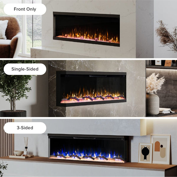 Modern Ember Aerus Skyline 60-in Multi-Sided Smart Electric Fireplace ...