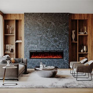 Modern Ember Vibrance 72-in Smart Linear Electric Fireplace with