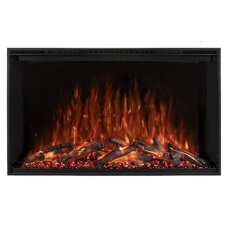 Modern Flames 54 in. Redstone LED Wifi Built-In Electric Fireplace with Multi-Function Remote Control and Adjustable Flames