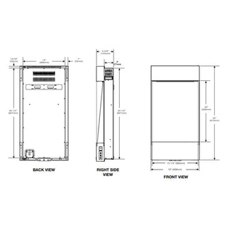 Napoleon 32-In Allure Vertical Wall Mount Electric Fireplace