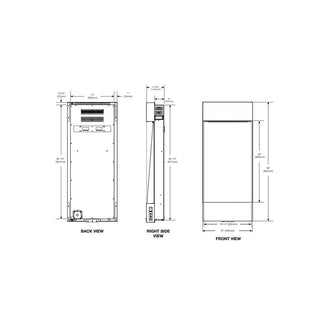 Napoleon 38-In Allure Vertical Wall Mount Electric Fireplace