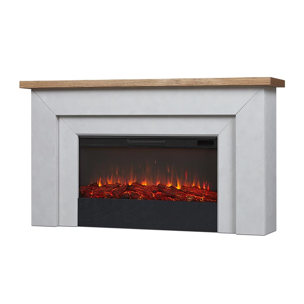 Real Flame Malie Landscape 67-in Fireplace Mantel Package in