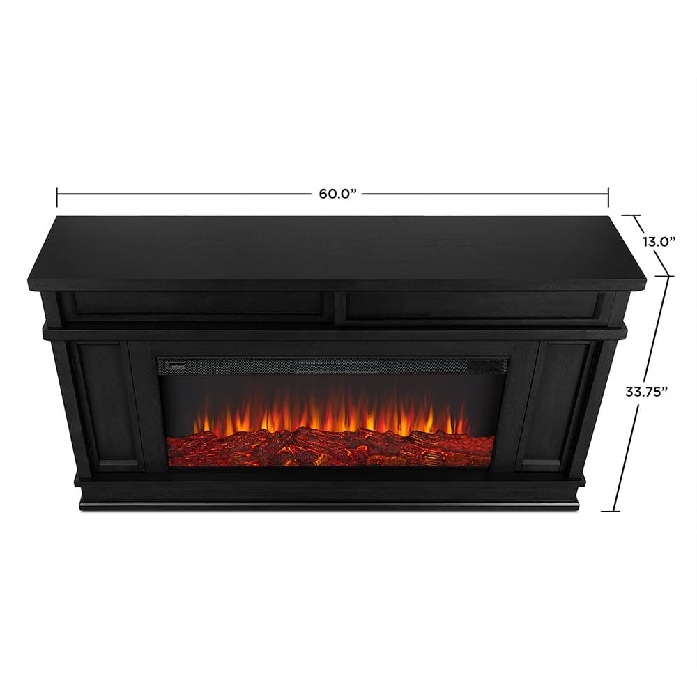 Torrey Infrared Electric Fireplace TV Stand in Black Electric