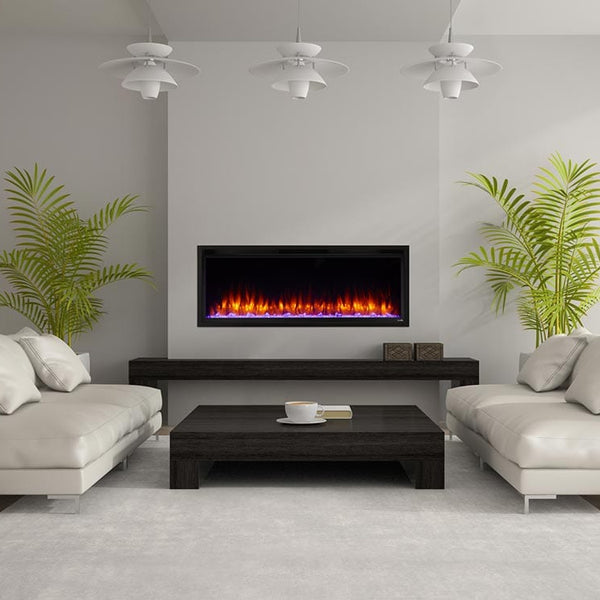 SimpliFire Allusion Platinum Wall Mount Electric Fireplace Image