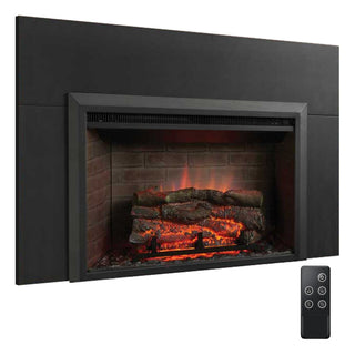 SimpliFire 32-In Built-In Electric Fireplace Insert with Large