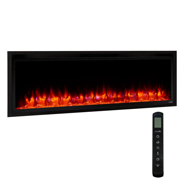 SimpliFire Allusion Platinum Wall Mount Electric Fireplace Image