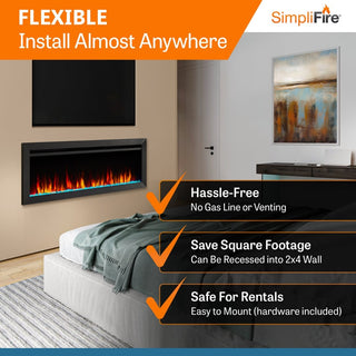 SimpliFire Allusion Electric Fireplace - Thumbnail 4