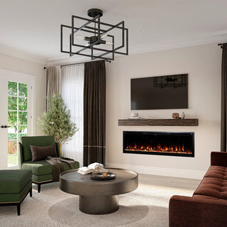 Modern Ember Aerus 50-In Smart Linear Electric Fireplace