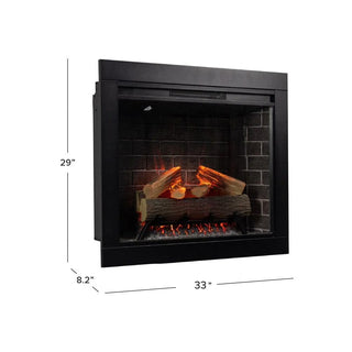 Modern Ember Uptown 28-In Smart Electric Fireplace Insert & Trim