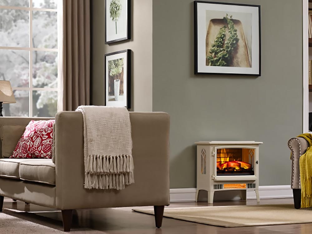 Duraflame Cream 3D InfraGen Electric Fireplace Stove with Remote Contr –  Electric Fireplaces Direct