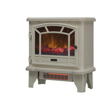 Duraflame 550 Cream Infrared Freestanding Electric Fireplace Stove