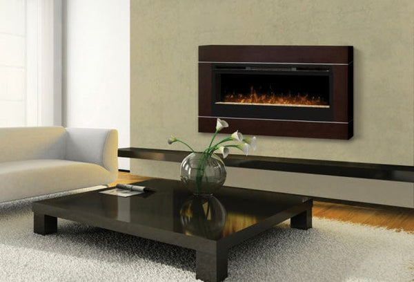 Dimplex Cohesion Burnished Walnut Wall Fireplace Surround | Electric ...
