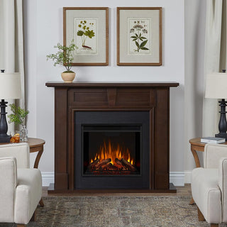FEUERHANDマットブラックg×cセット Granby Electric Fireplace Mantel Package in Dark Walnut | Electric