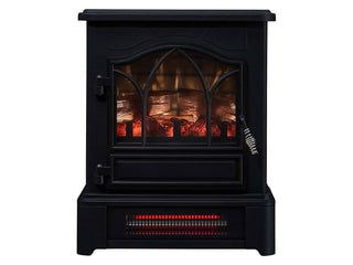 Duraflame Black Infrared Freestanding Stove | Electric Fireplaces