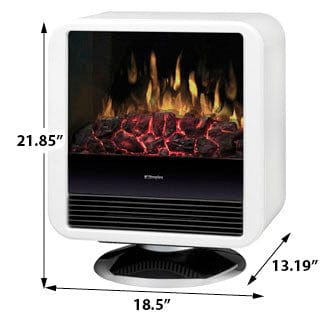 Dimplex Cube White Freestanding Electric Stove | Electric Fireplaces Direct