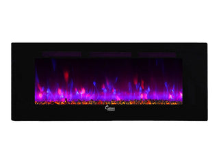 Caesar Fireplace 60-In Wall Mount Electric Fireplace w/ Back
