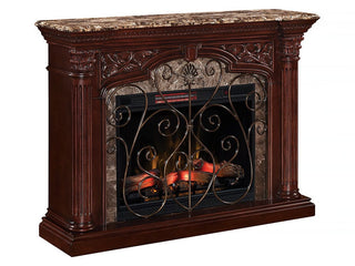 Astoria Infrared Electric Fireplace Mantel in Empire Cherry