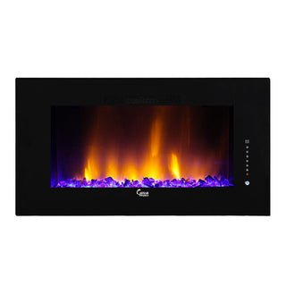 Caesar Fireplace 50-In Wall Mount Electric Fireplace | Electric